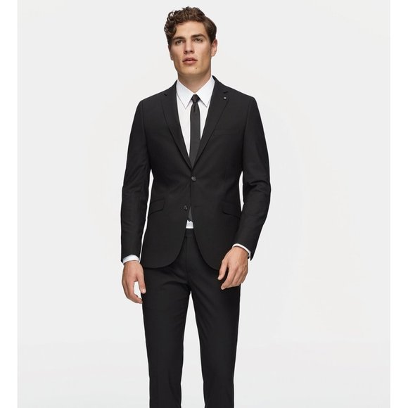 TWEEN Black Travel Suit (Slim Fit) - Picture 1 of 5